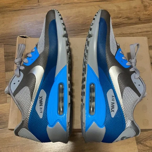 2011 Nike air max 90 hyperfuse premium midnight fog blue glow